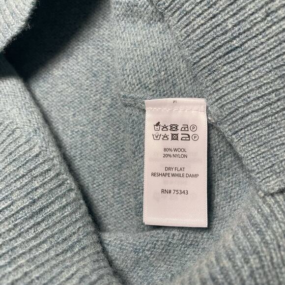 Tabitha Webb Knit Pullover Hoodie Hooded Sweater Wool Blend Fair Isle Size Large - Picture 6 of 8